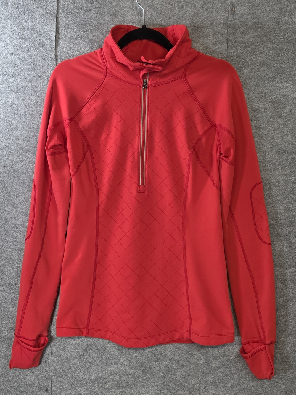 Lululemon Run: Toasty Tech 1/2 Zip Pullover - Love Red - Size 8